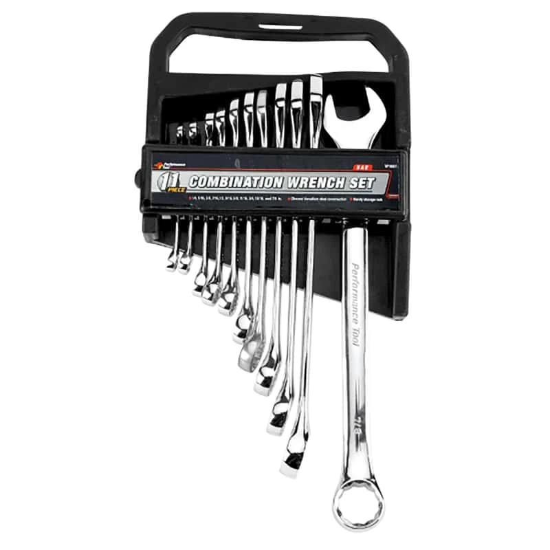 Performance Tool 12 Point SAE Combination Wrench Set 11 Pc 4 Performance Tool 12 Point SAE Combination Wrench Set 11 Pc - Image 2