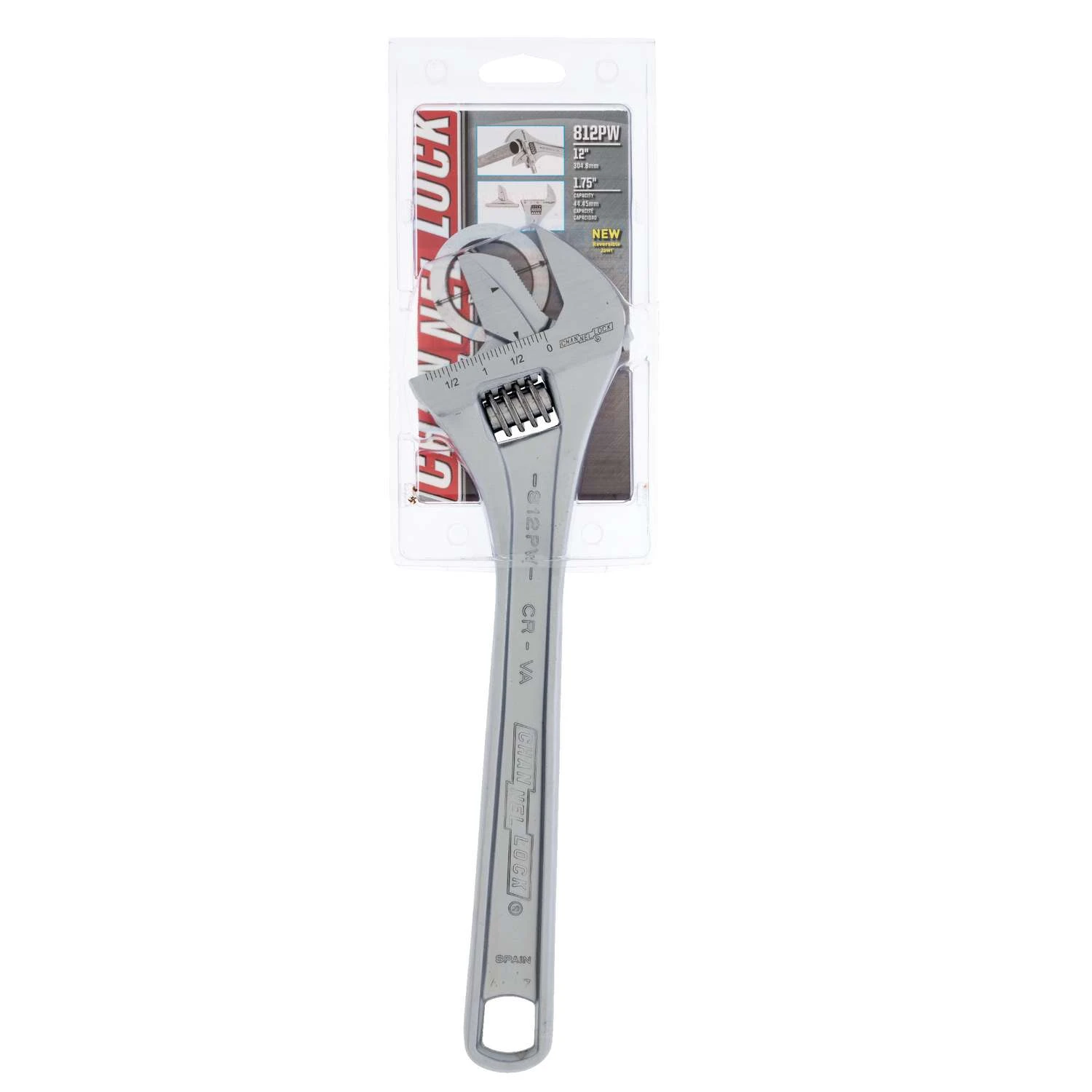 Channellock Reversible Jaw Wrench 12 In. L 1 Pc 3 Channellock Reversible Jaw Wrench 12 In. L 1 Pc