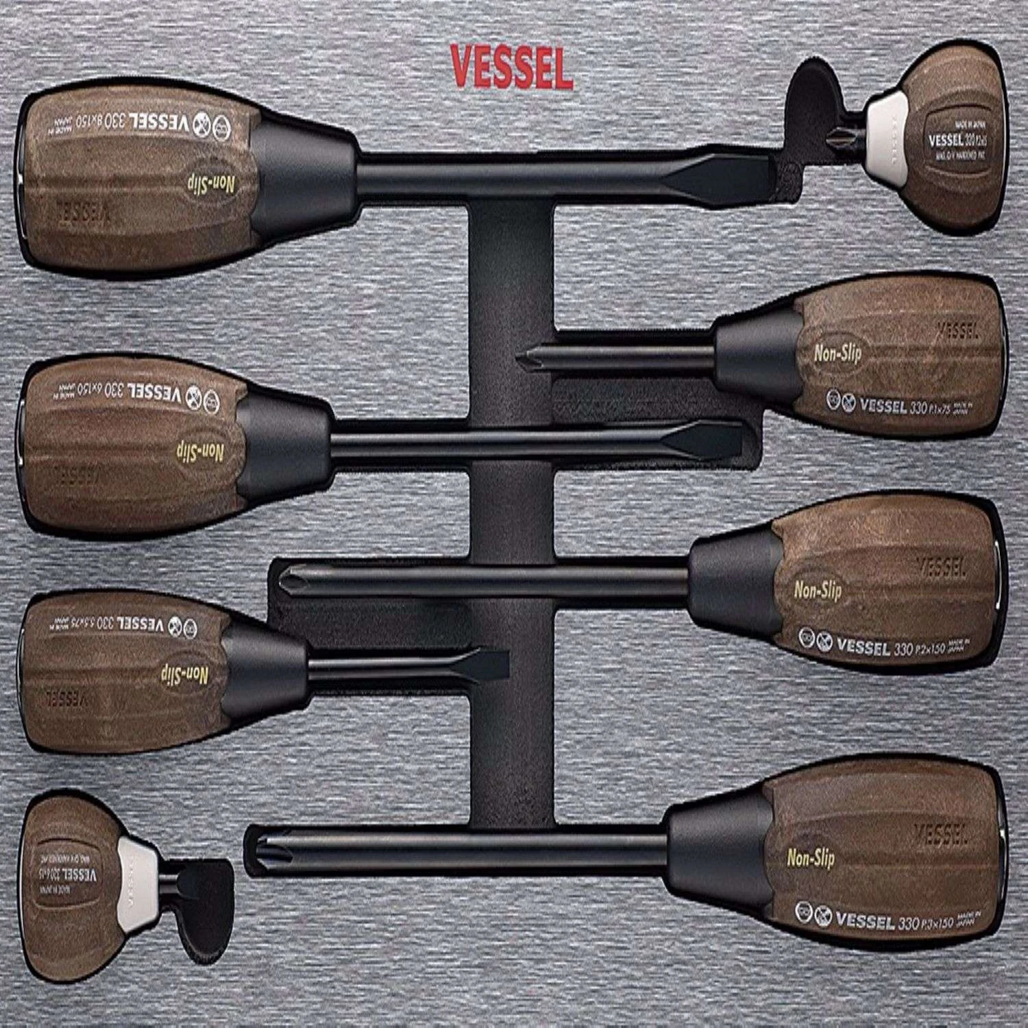 Vessel Wood Compo Screwdriver Set 8 Pc 4 Vessel Wood Compo Screwdriver Set 8 Pc - Image 2