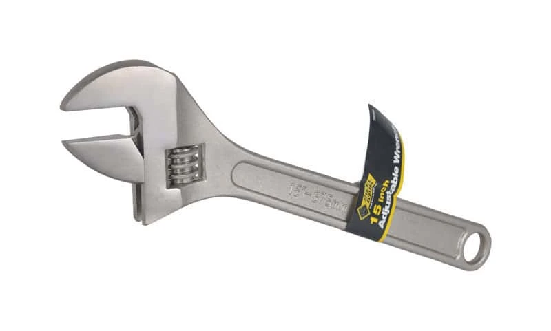 Steel Grip Adjustable Wrench 15 In. L 1 Pc 3 Steel Grip Adjustable Wrench 15 In. L 1 Pc