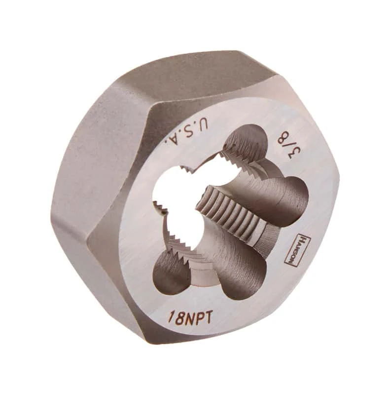 Irwin Hanson Carbon Steel SAE Hexagon Die 3/8 In. 3/8-18 1 Pc 3 Irwin Hanson Carbon Steel SAE Hexagon Die 3/8 In. 3/8-18 1 Pc