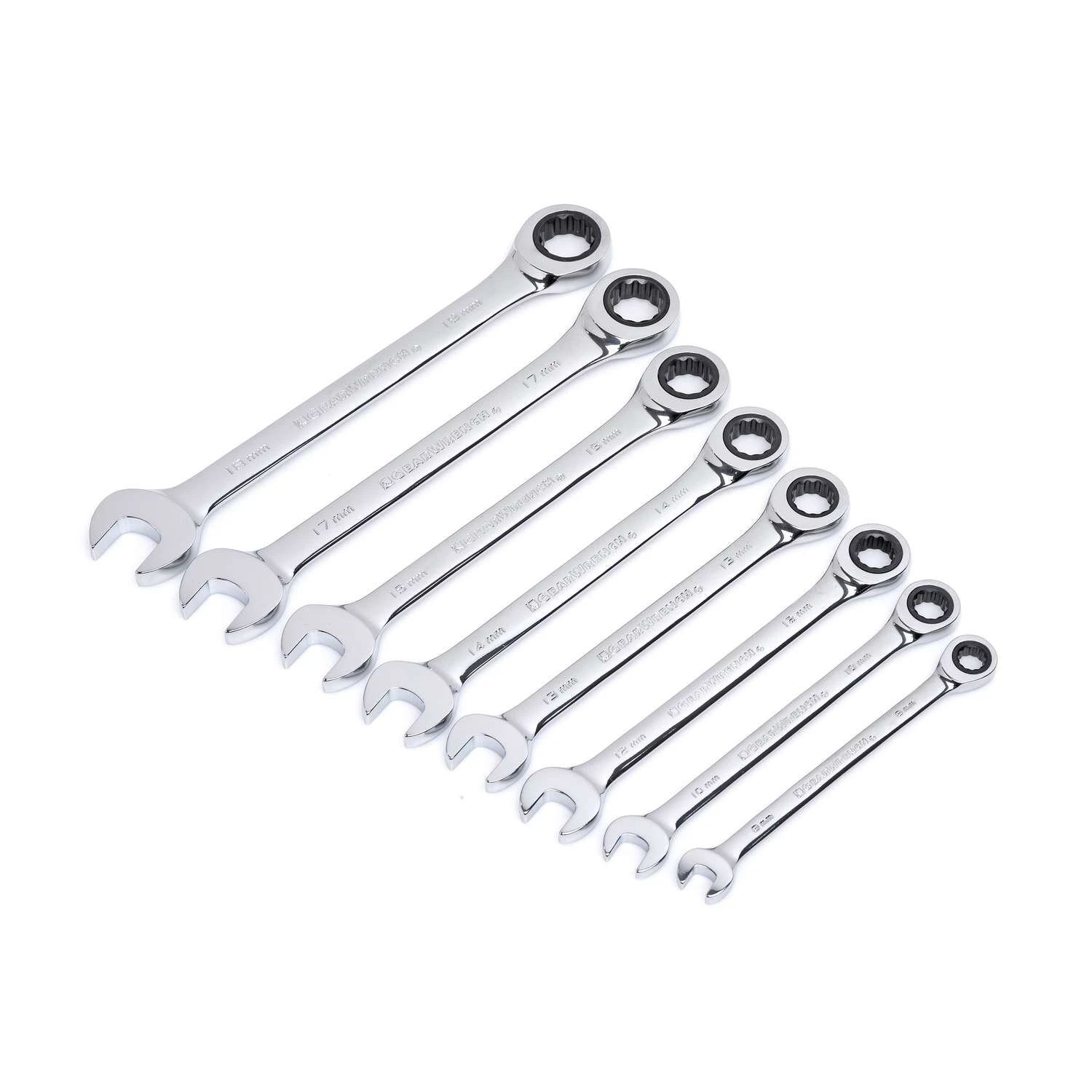 GEARWRENCH Metric Combination Wrench 12 In. L 8 Pc 3 GEARWRENCH Metric Combination Wrench 12 In. L 8 Pc