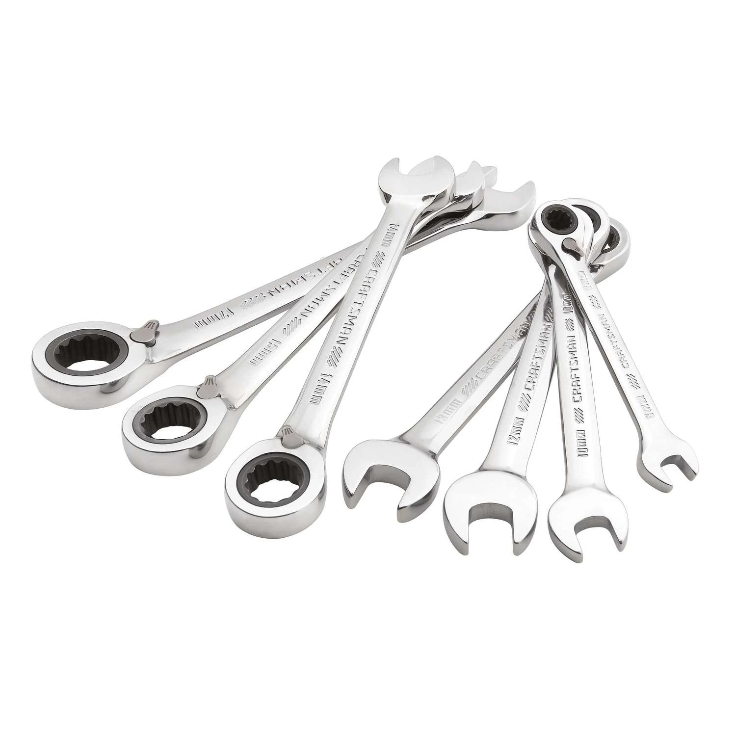 Craftsman Metric Reversible Ratcheting Combination Wrench Set 7 Pc 3 Craftsman Metric Reversible Ratcheting Combination Wrench Set 7 Pc