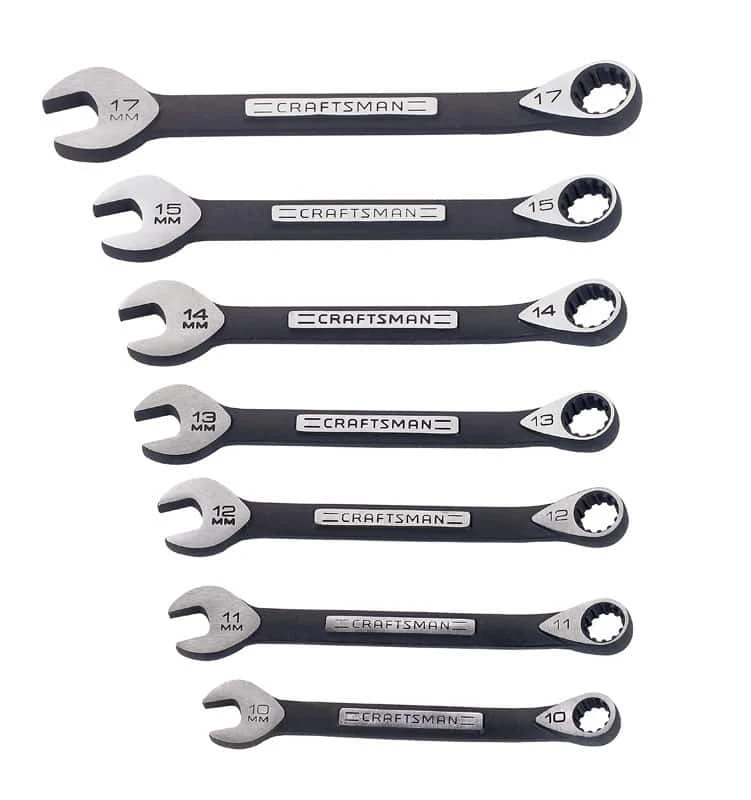 Craftsman Metric Wrench Set 17 In. L 7 Pc 5 Craftsman Metric Wrench Set 17 In. L 7 Pc - Image 3