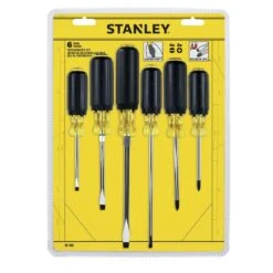 Stanley Assorted Screwdriver Set 6 Pc