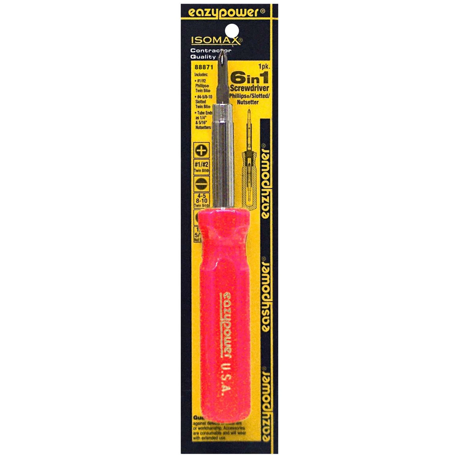 Eazypower 6-in-1 Multi Bit Screwdriver 1 Pc 3 Eazypower 6-in-1 Multi Bit Screwdriver 1 Pc