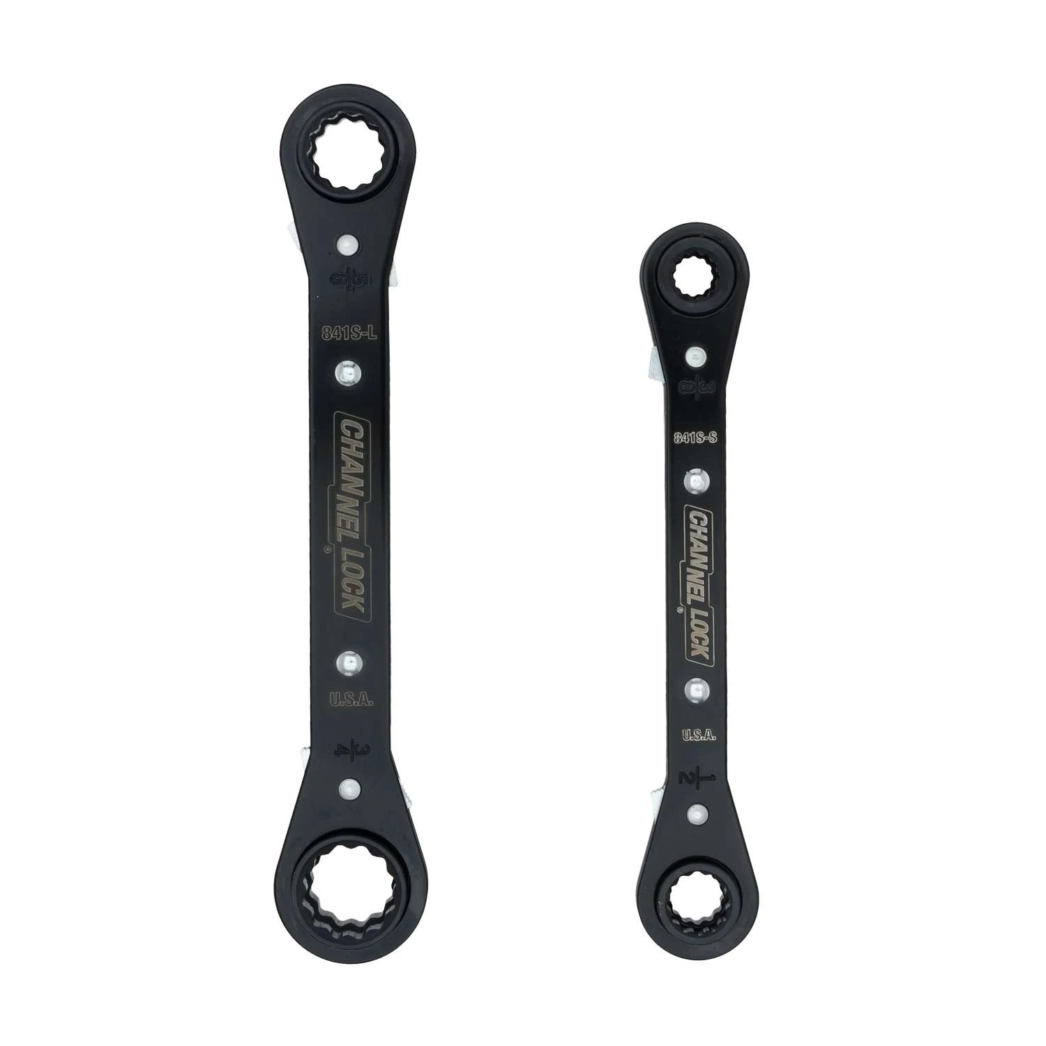 Channellock SAE Ratcheting Box Wrench Set 2 Pc 3 Channellock SAE Ratcheting Box Wrench Set 2 Pc