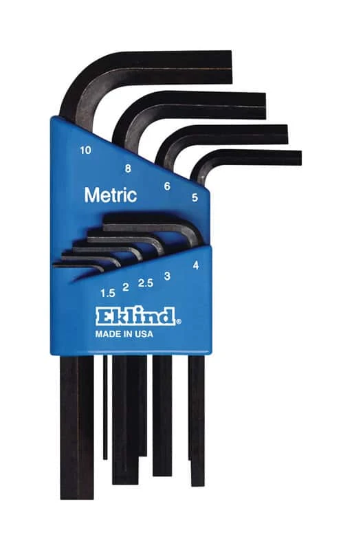 Eklind Hex-L Metric Short Arm Hex L-Key Set 9 Pc 3 Eklind Hex-L Metric Short Arm Hex L-Key Set 9 Pc