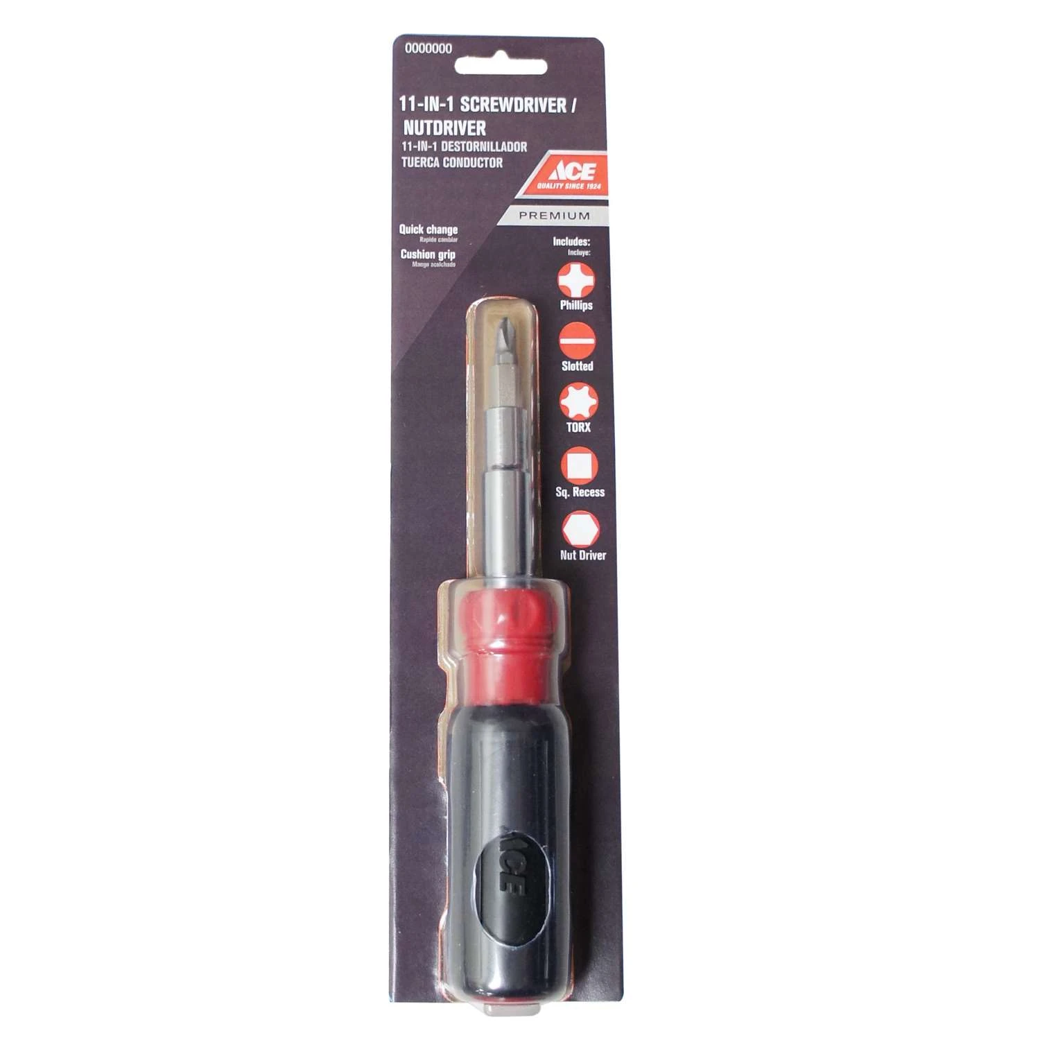 Ace 11-in-1 Screwdriver/Nut Driver 8 In. 3 Ace 11-in-1 Screwdriver/Nut Driver 8 In.