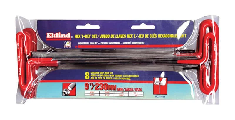 Eklind 3/32 To 1/4 In. SAE T-Handle Hex Key Set 8 Pc 4 Eklind 3/32 To 1/4 In. SAE T-Handle Hex Key Set 8 Pc - Image 2