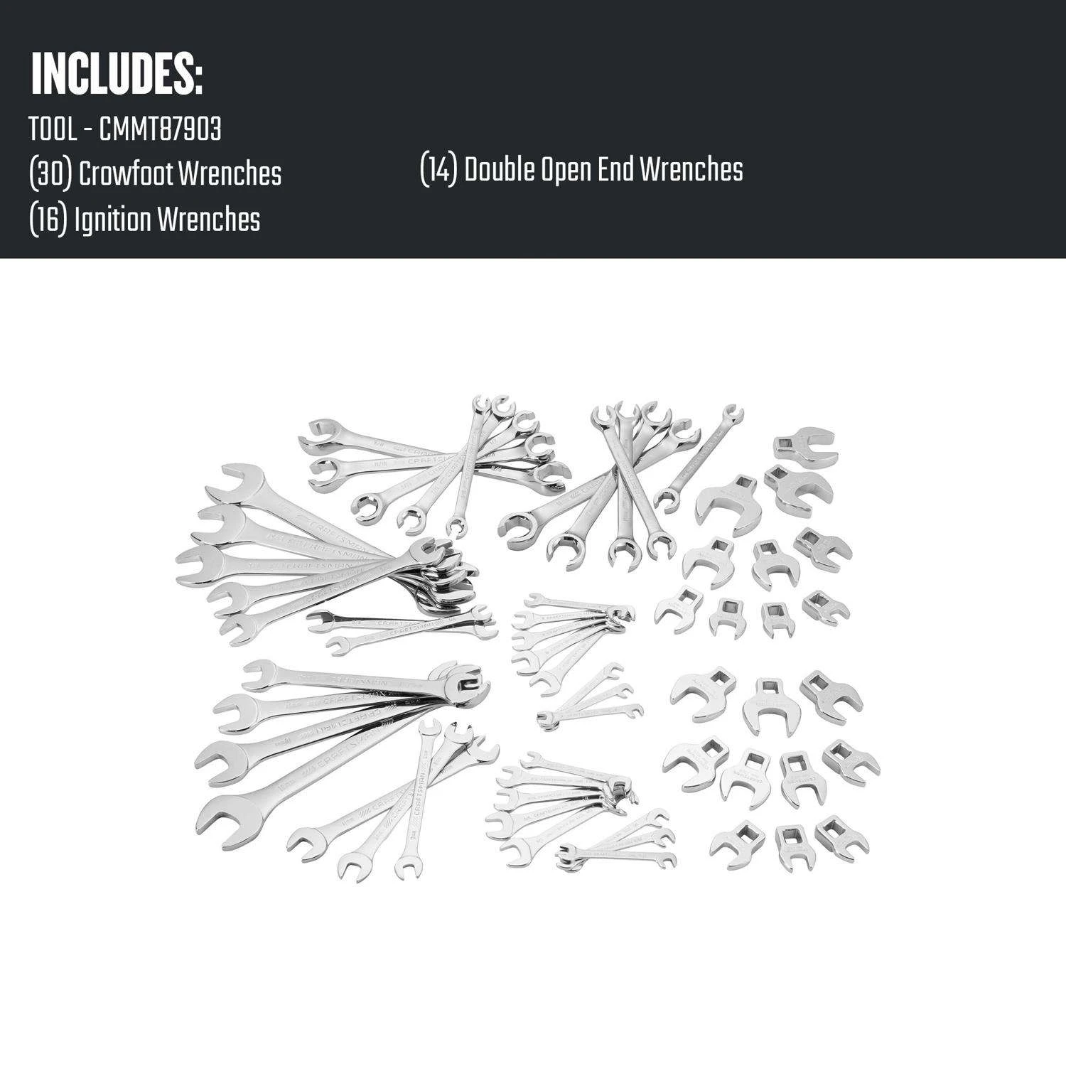 Craftsman Metric And SAE Wrench Set 60 Pc 4 Craftsman Metric And SAE Wrench Set 60 Pc - Image 2